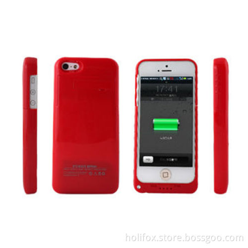 Wireless charging case for iPhone 5,2200mahNew